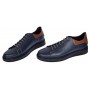 Pantofi casual barbati din piele naturala Cairo 5 Bleumarin GKR23XBL